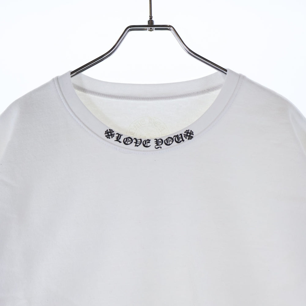 Chrome Hearts ホワイト トレーナー　Love you フローラル CHROME HEARTS(クロムハーツ) LOVE YOU CREW SWTSHRT 袖フローラル