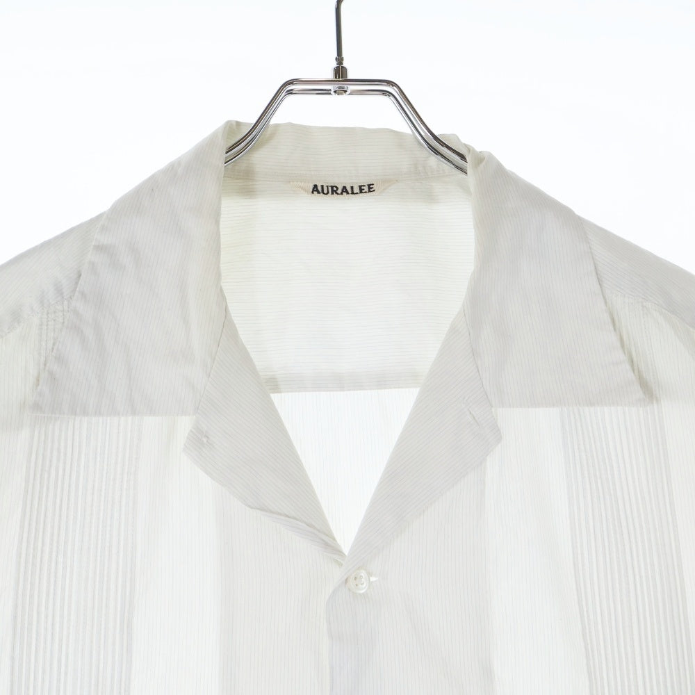 トップス AURALEE | Finx Silk Stripe Cuba Shirt(3) AURALEE(オーラリー) 19SS FINX SILK STRIPE 半袖 キューバシャツ