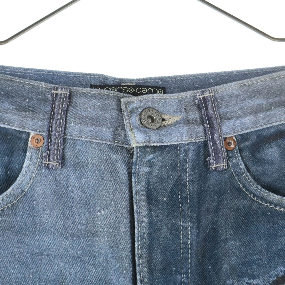 doublet(ダブレット) 22SS Photo Print Pants 22SS35PT169 フォトプリント デニムパンツ インディゴ