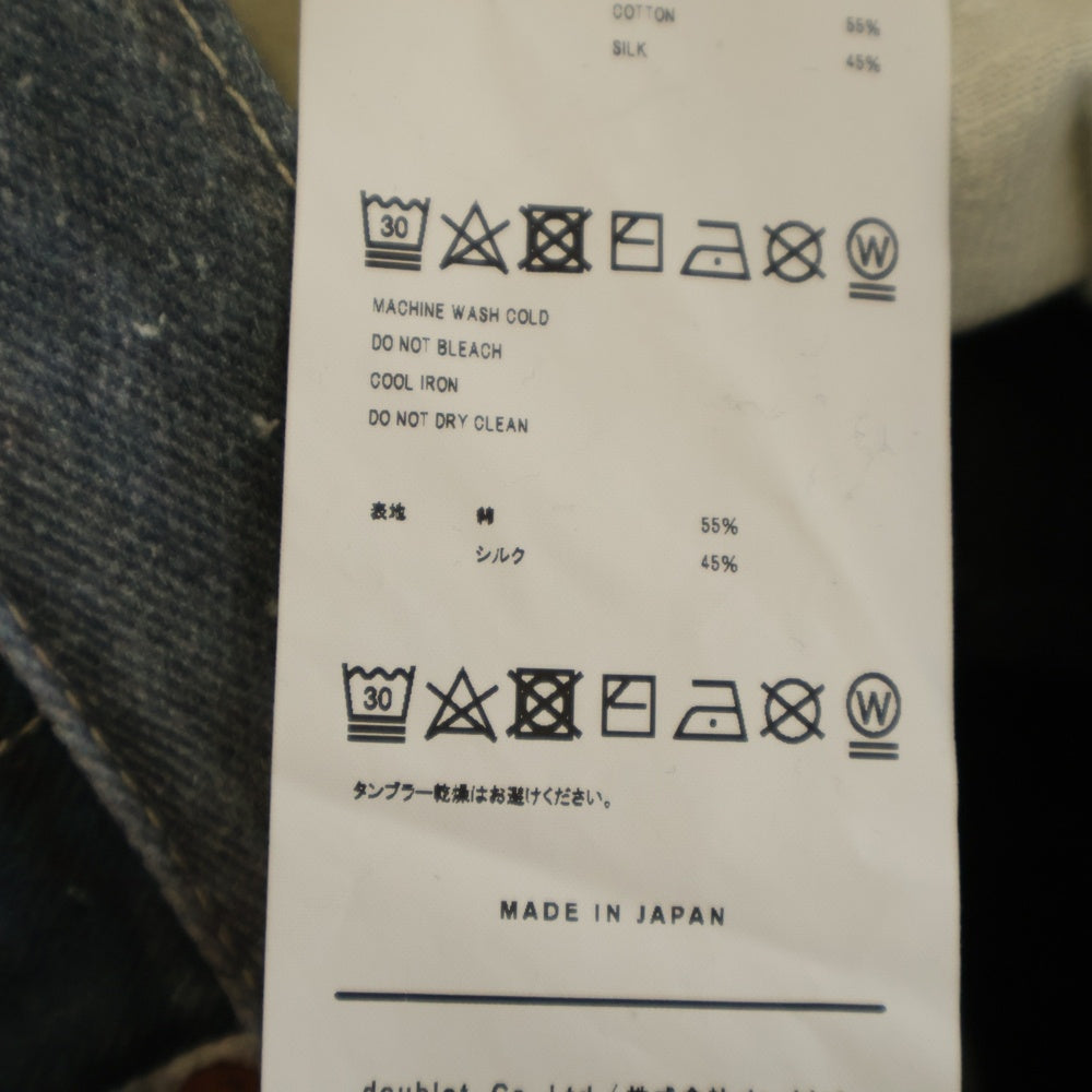 doublet(ダブレット) 22SS Photo Print Pants 22SS35PT169 フォトプリント デニムパンツ インディゴ