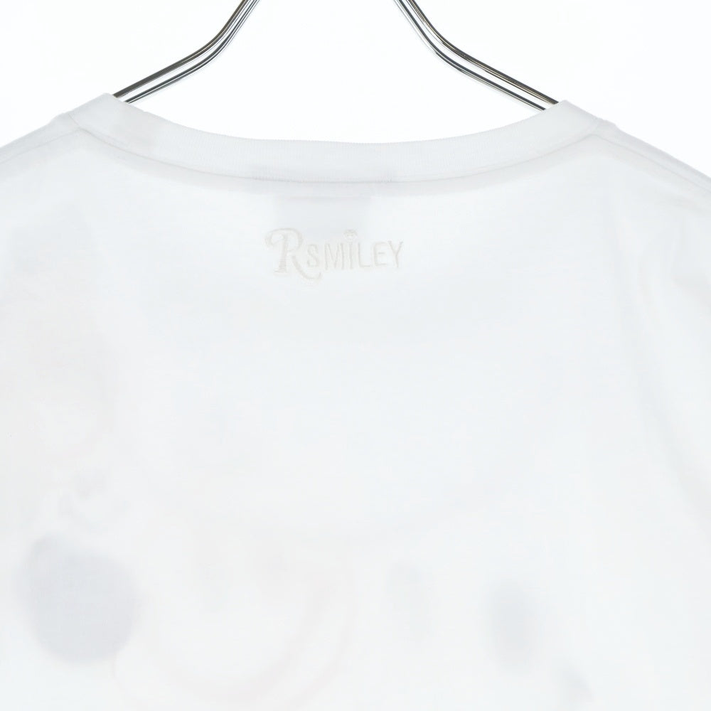 RAF SIMONS(ラフシモンズ) ×SMILEY Hand-Illustrated Tee ×スマイリー 50周年 ハンドイラスト 半袖Tシャツ カットソー ホワイト