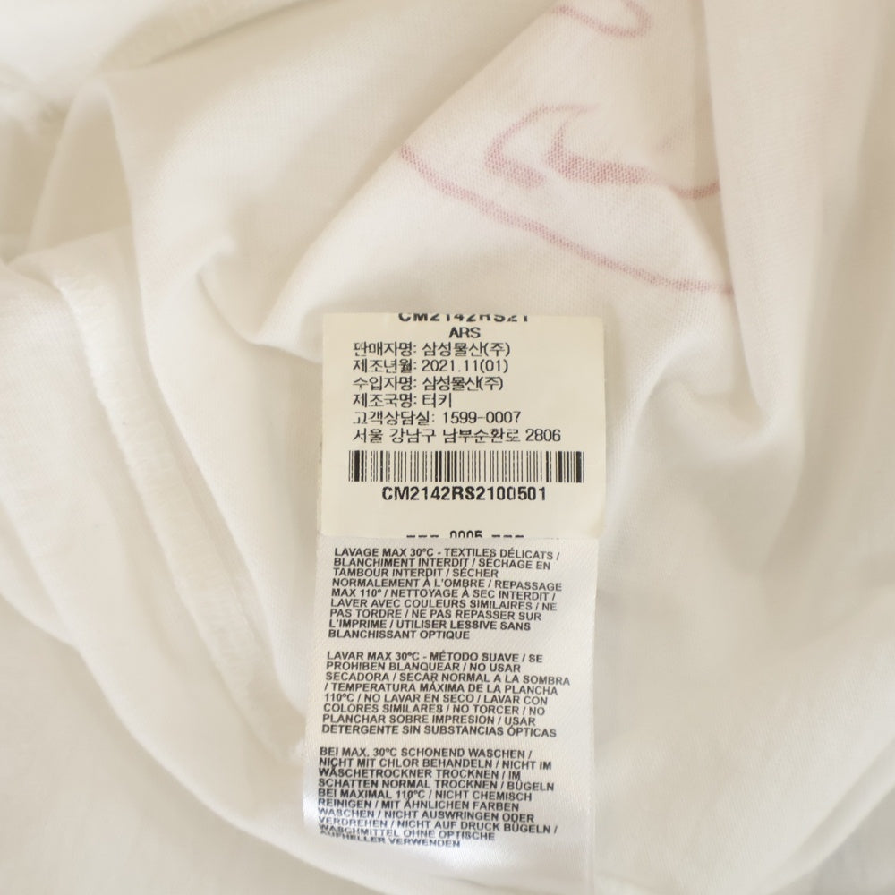 RAF SIMONS(ラフシモンズ) ×SMILEY Hand-Illustrated Tee ×スマイリー 50周年 ハンドイラスト 半袖Tシャツ カットソー ホワイト