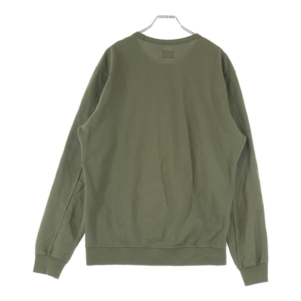C.P. Company(シーピーカンパニー) Light Fleece Sweatshirt 11CMSS075A ライト フリース スウェットシャツ 長袖 カーキ