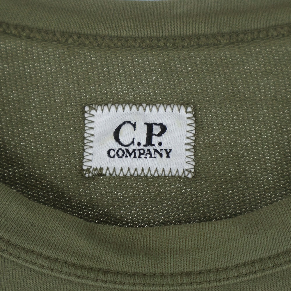 C.P. Company(シーピーカンパニー) Light Fleece Sweatshirt 11CMSS075A ライト フリース スウェットシャツ 長袖 カーキ
