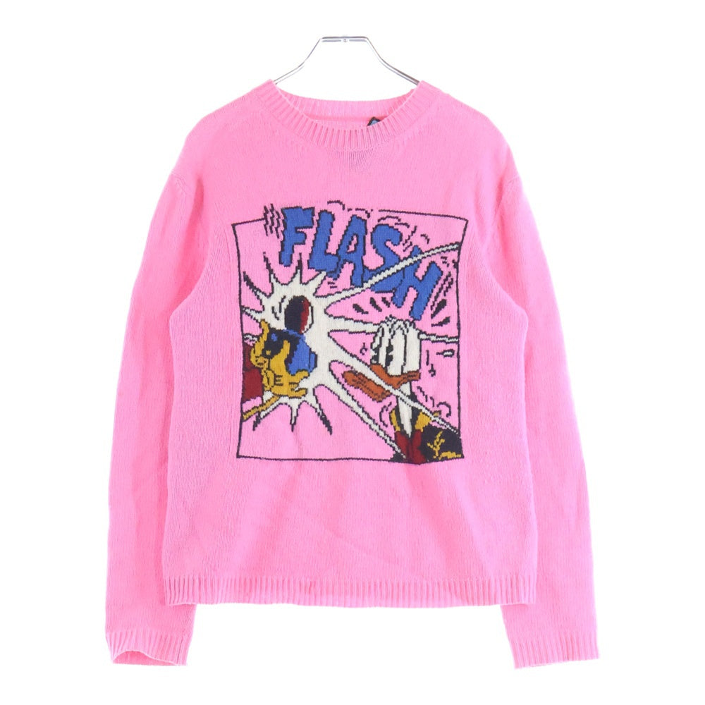 GUCCI(グッチ) ×Disney Donald Duck Sweater ディズニー キャラクタープリント クルーネックニットセーター ピンク 652620 XKBSI