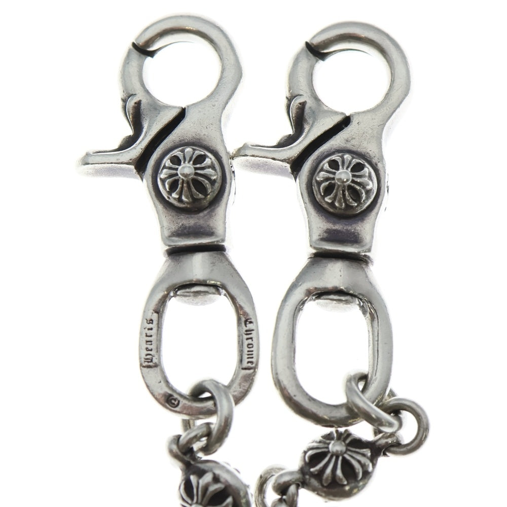 CHROME HEARTS(クロムハーツ) 2BALL LONG-T/2クリップロング#2クロスボール ウォレットチェーン シルバー