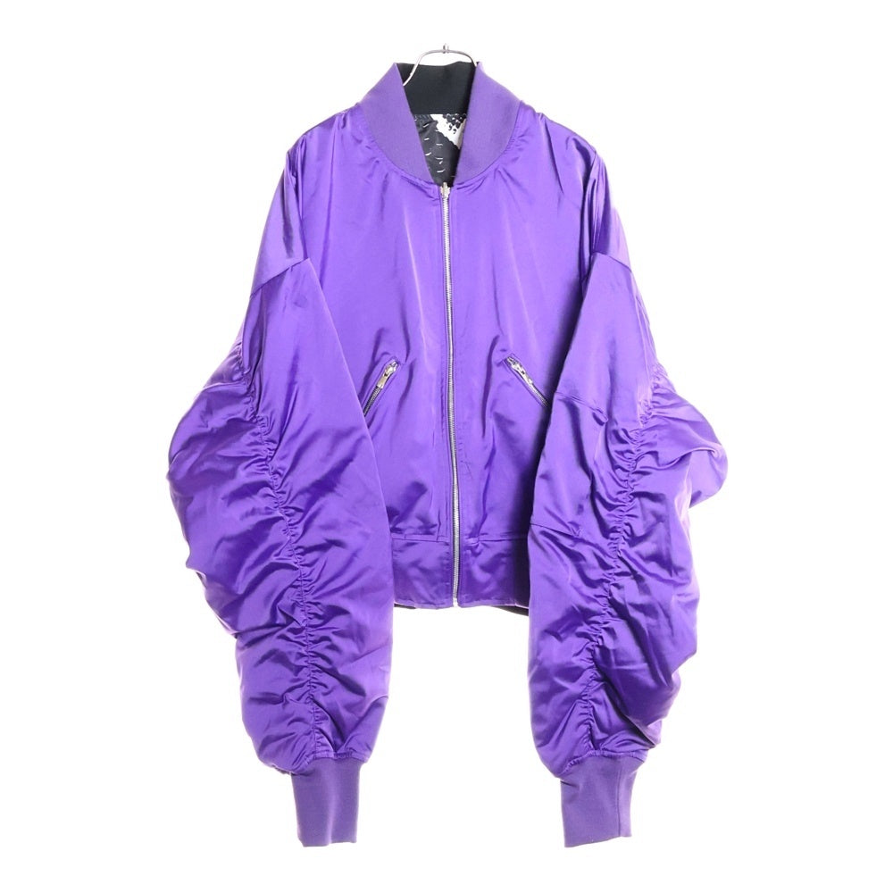 NO BRAND(ノーブランド) STUDIO R330(ステュディオ アール スリーサーティー) リバーシブルショートボンバージャケット MA1ジャケット R330-59JK パープル