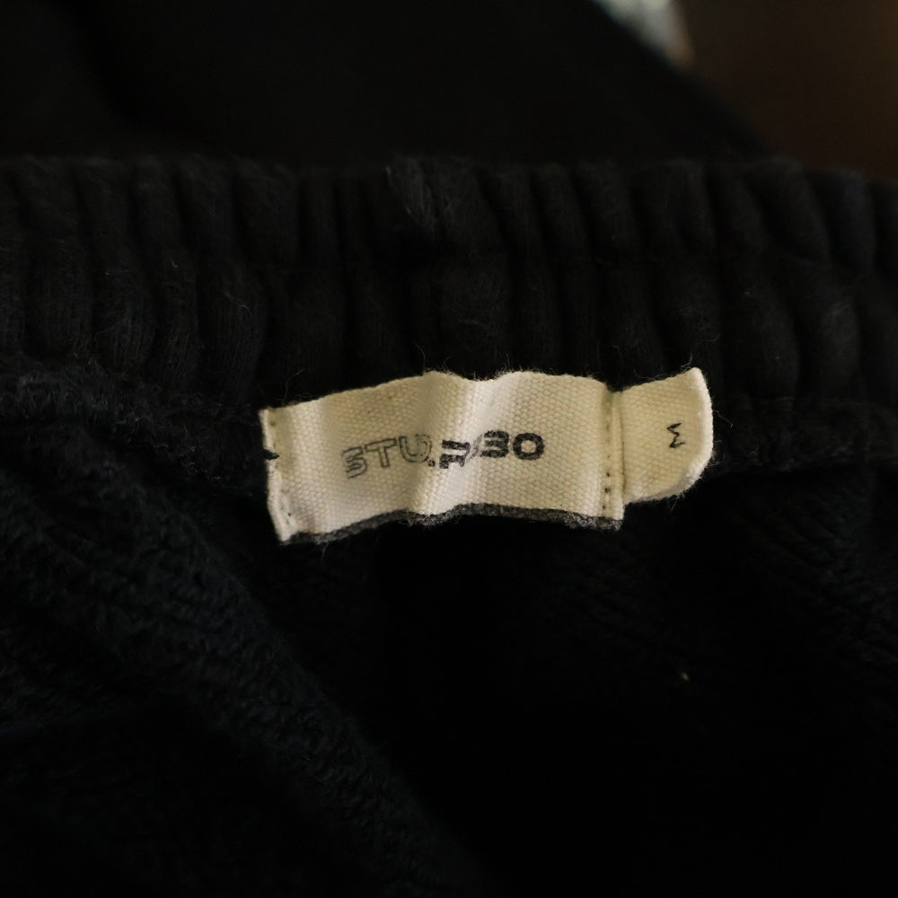 NO BRAND(ノーブランド) STUDIO R330(ステュディオ アール スリーサーティー)コットン スウェットパンツ ブラック