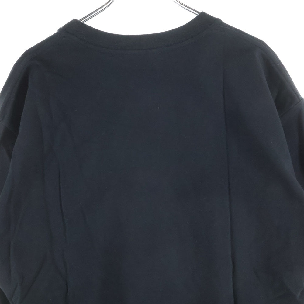 NO BRAND(ノーブランド) STUDIO R330(ステュディオ アール スリーサーティー)フォトプリント クルーネック半袖Tシャツ ブラック