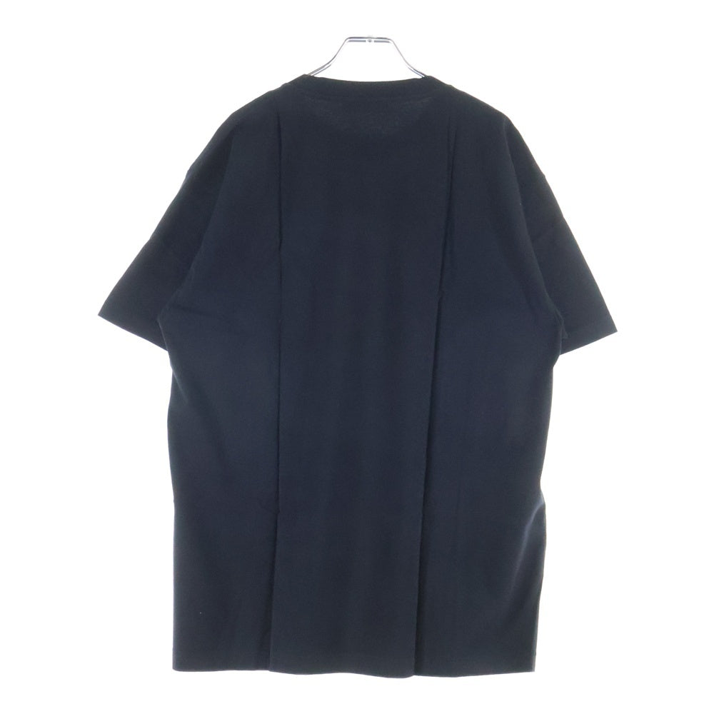 NO BRAND(ノーブランド) STUDIO R330(ステュディオ アール スリーサーティー)ロゴプリント クルーネック半袖Tシャツ ブラック