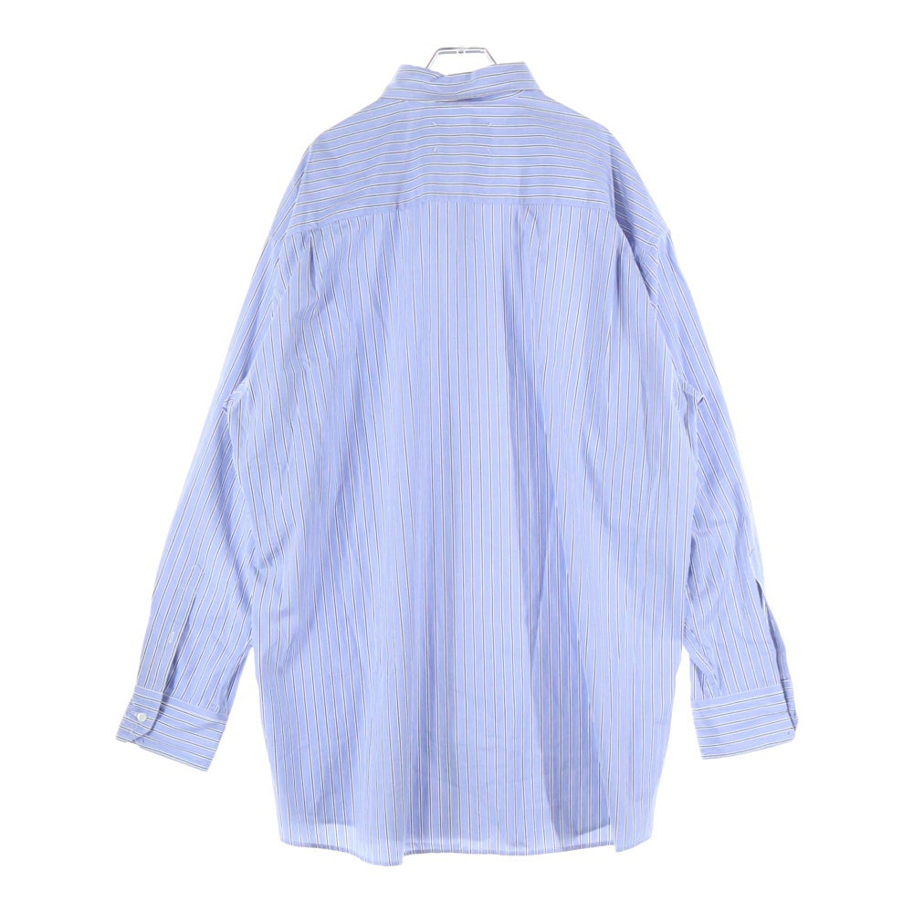 Maison Margiela(メゾンマルジェラ) 23AW オーバーサイズストライプボタンダウンシャツ ブルー SI1DL0002 S54946