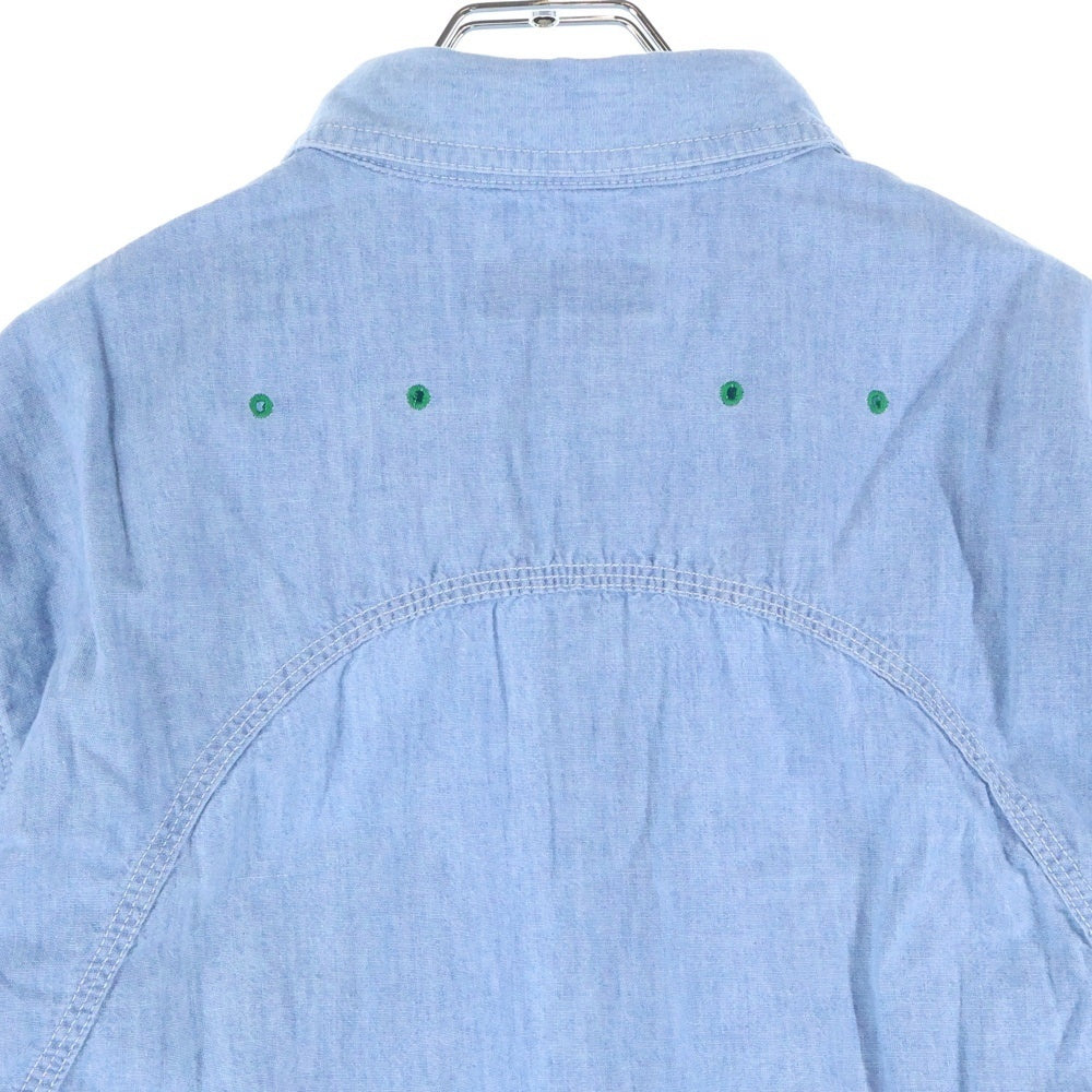 MASSES(マシス) 25AW CHAMBRAY WORK SHIRT シャンブレーワークシャツ ブルー