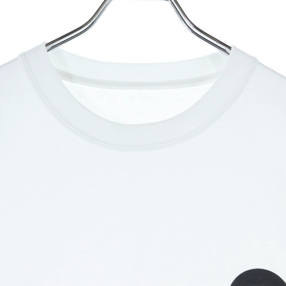 The Ennoy Professional(エンノイプロフェッショナル) 25SS CIRCLE E DRIP T-SHIRT TEE サークルE ドリップロゴ クルーネックTシャツ 半袖カットソー ホワイト SS25BRENCT03AM