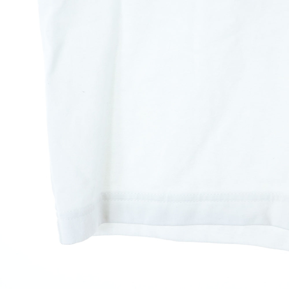 The Ennoy Professional(エンノイプロフェッショナル) 25SS CIRCLE E DRIP T-SHIRT TEE サークルE ドリップロゴ クルーネックTシャツ 半袖カットソー ホワイト SS25BRENCT03AM