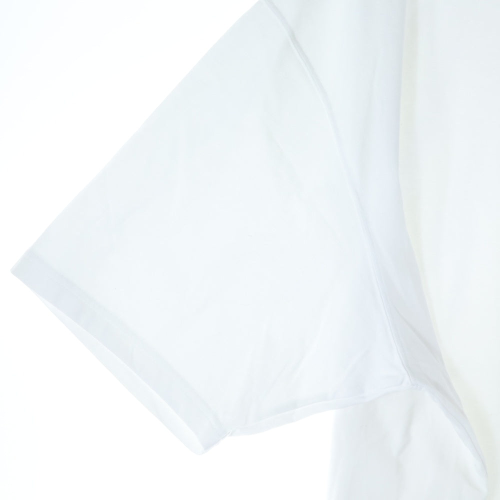 The Ennoy Professional(エンノイプロフェッショナル) 25SS CIRCLE E DRIP T-SHIRT TEE サークルE ドリップロゴ クルーネックTシャツ 半袖カットソー ホワイト SS25BRENCT03AM