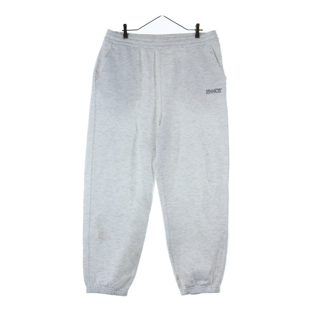 The Ennoy Professional(エンノイプロフェッショナル) 24AW ELECTRIC LOGO SWEAT PANTS エレクトリックロゴ スウェットパンツ ライトグレー AW24BRENPT07NTL
