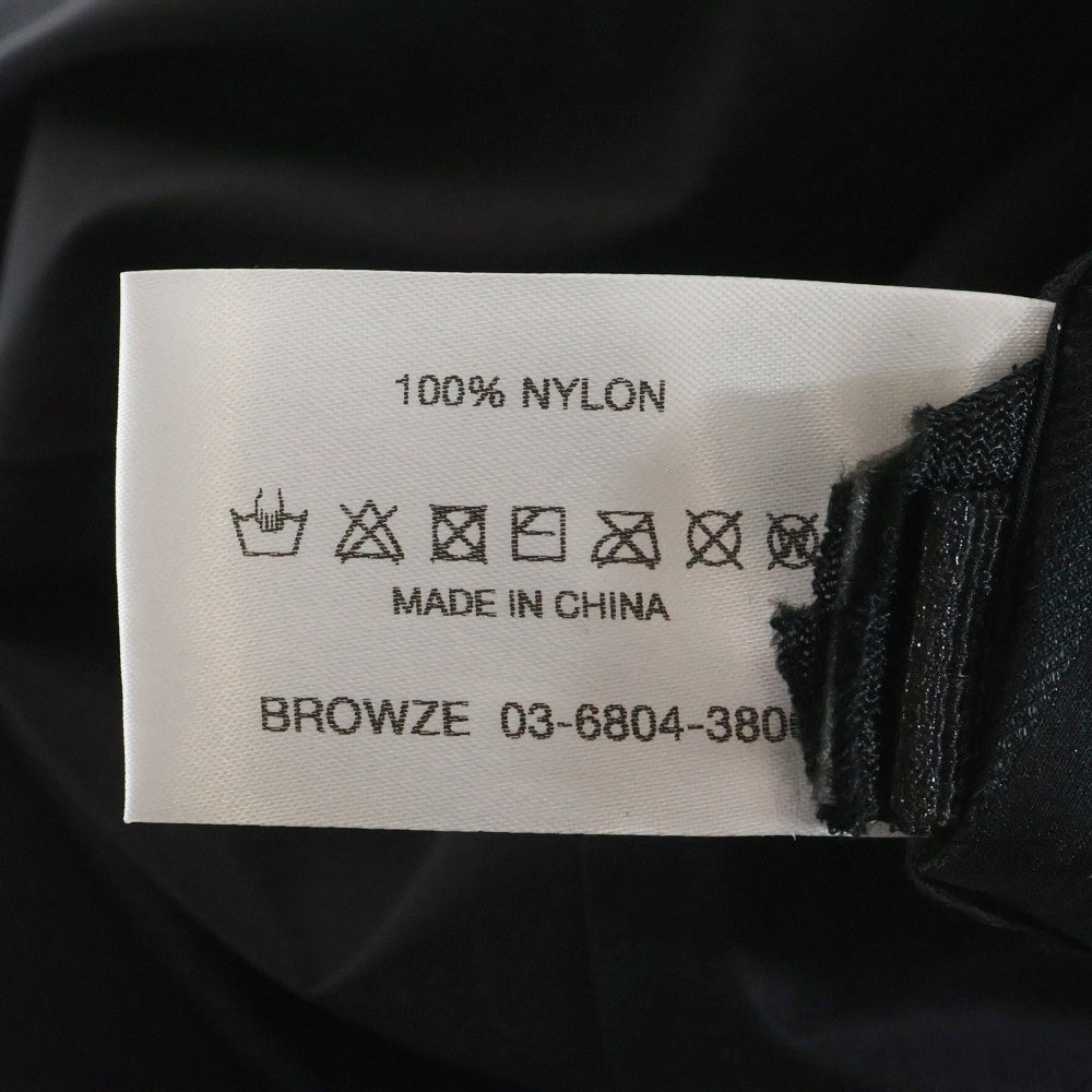 The Ennoy Professional(エンノイプロフェッショナル) 24AW 3LAYER SHELL CAP ロゴ刺繍ナイロンキャップ ブラック AW24BRENAC01AK