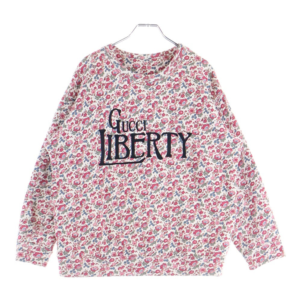 GUCCI(グッチ) Liberty リバティ フローラル 花柄 スウェット トレーナー ピンク 638043