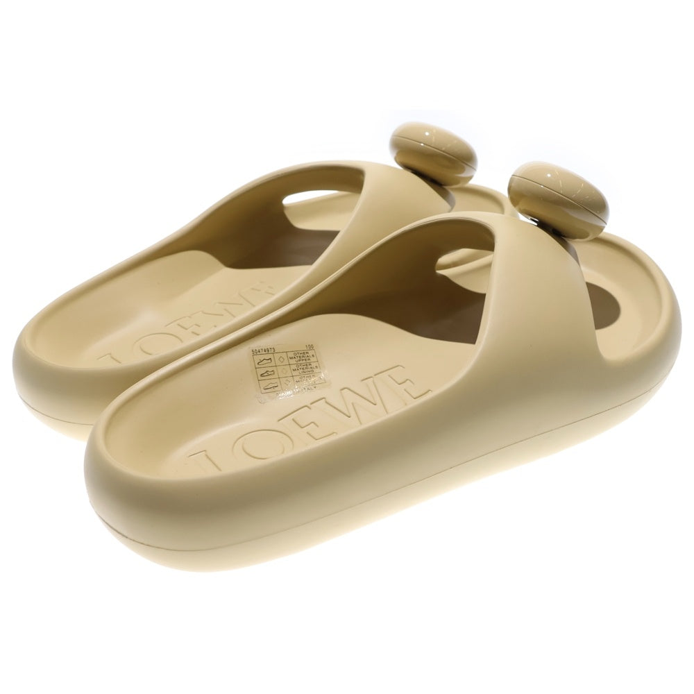 LOEWE(ロエベ) フォームスライド アナグラムラバーサンダル ベージュ