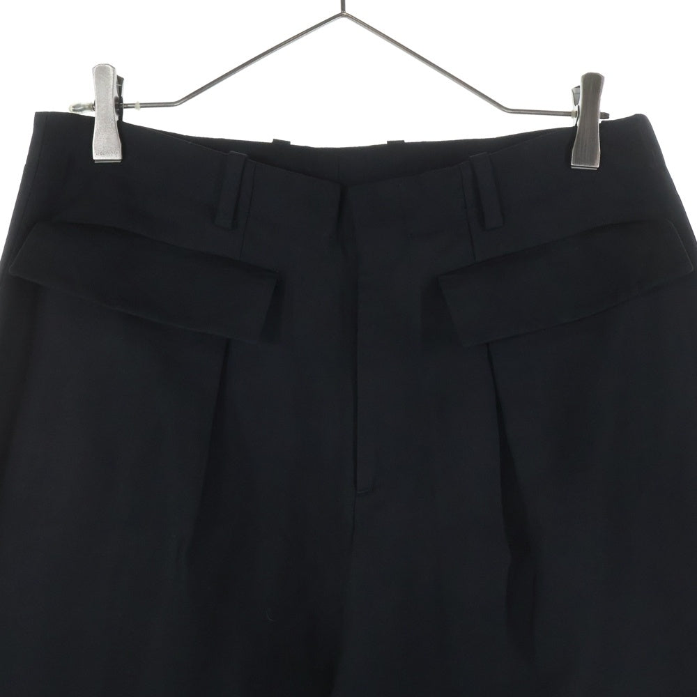 NO BRAND(ノーブランド) NEU IN/ニューイン 22AW ワイドスラックスパンツ ブラック 22AWPDB02