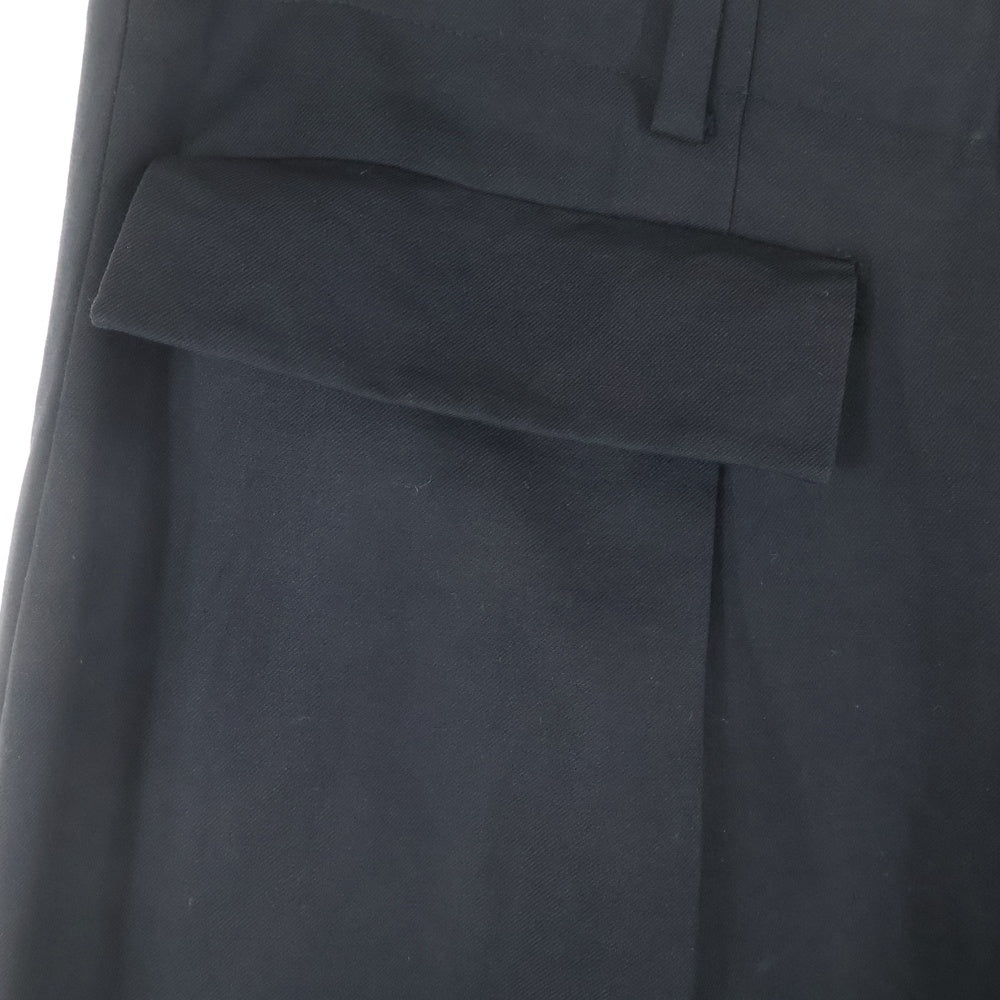 NO BRAND(ノーブランド) NEU IN/ニューイン 22AW ワイドスラックスパンツ ブラック 22AWPDB02