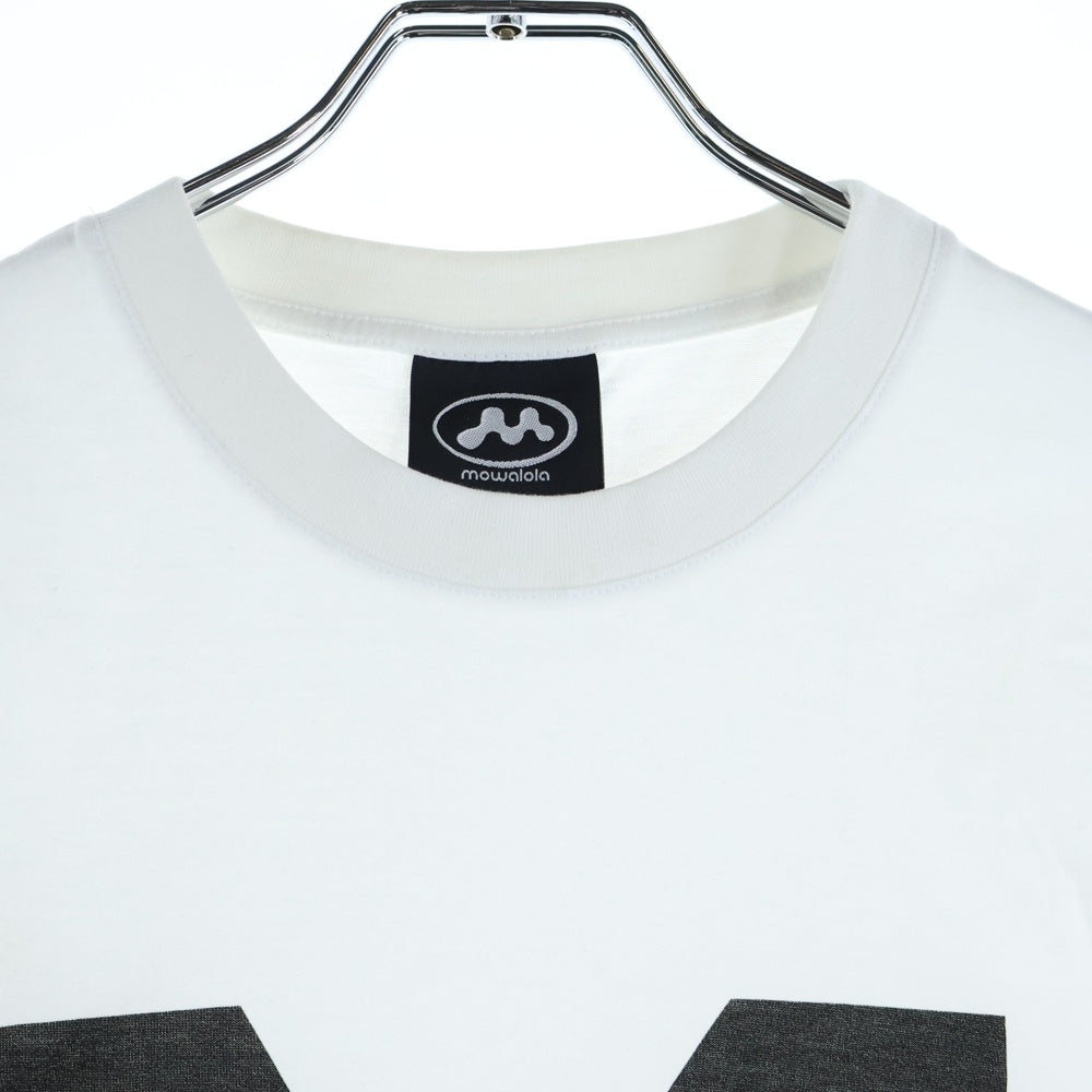 Mowalola(モワローラ) ロゴプリント 半袖Tシャツ ホワイト