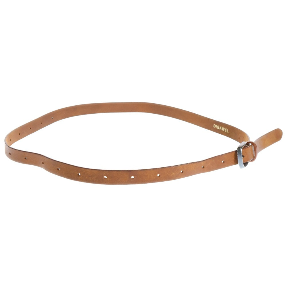 DIGAWEL(ディガウェル) Leather Belt カウレザー ベルト ブラウン