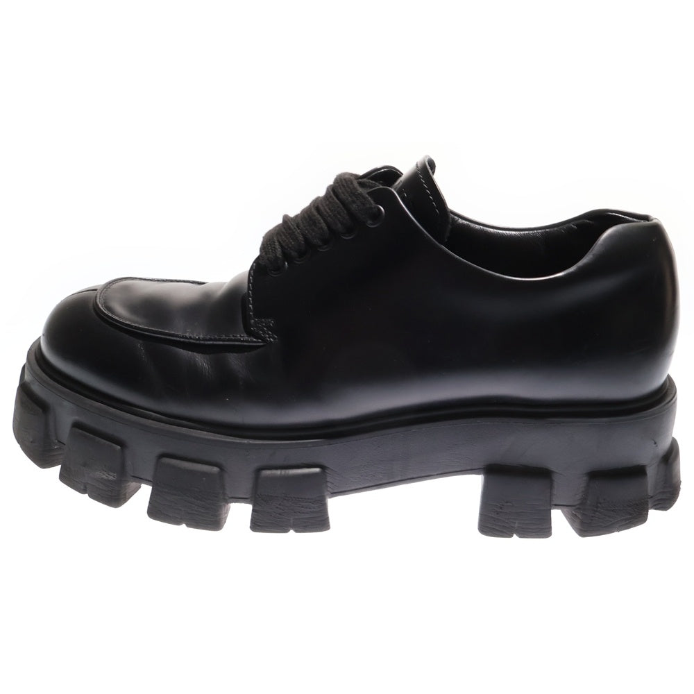 PRADA(プラダ) モノリス ブラッシュドレザーシューズ 2EE356 ブラック