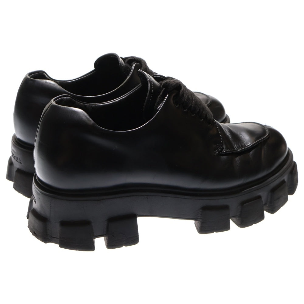 PRADA(プラダ) モノリス ブラッシュドレザーシューズ 2EE356 ブラック