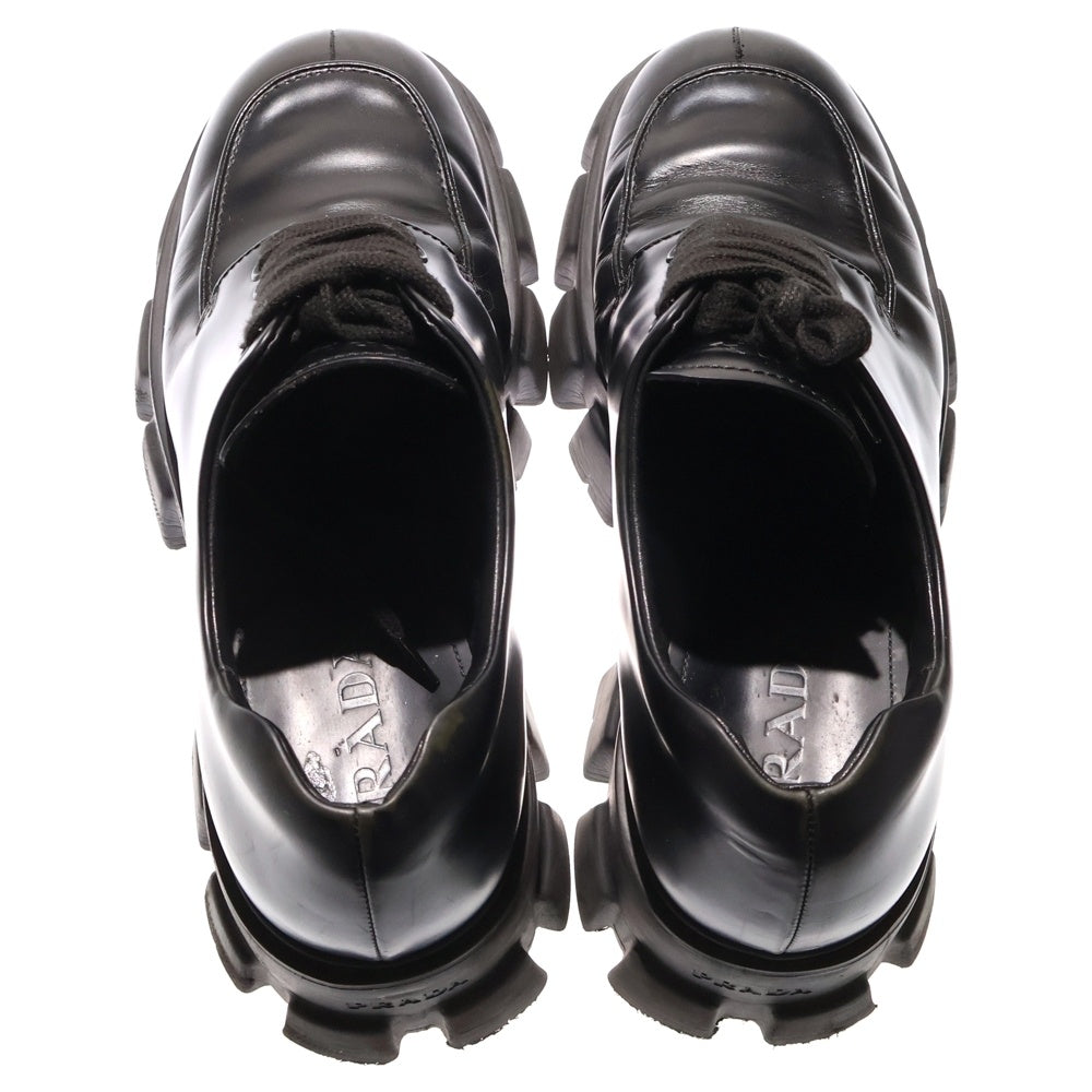 PRADA(プラダ) モノリス ブラッシュドレザーシューズ 2EE356 ブラック