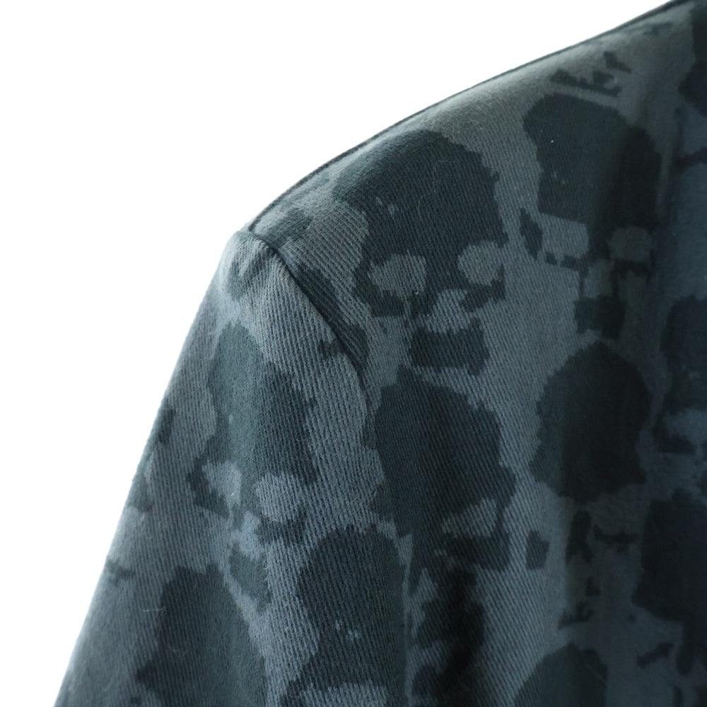 UNDERCOVER(アンダーカバー) 01AW D.A.V.F期 宝飾期 スカル総柄 リバーシブルジャケット ネイビー/グレー