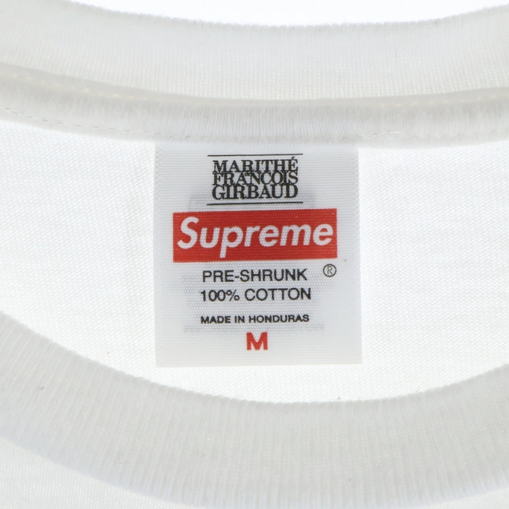 SUPREME(シュプリーム) 25SS Marithe Francois Girbaud Tee マリテ フランソワ ジルボー フロントプリント 半袖Tシャツ カットソー ホワイト