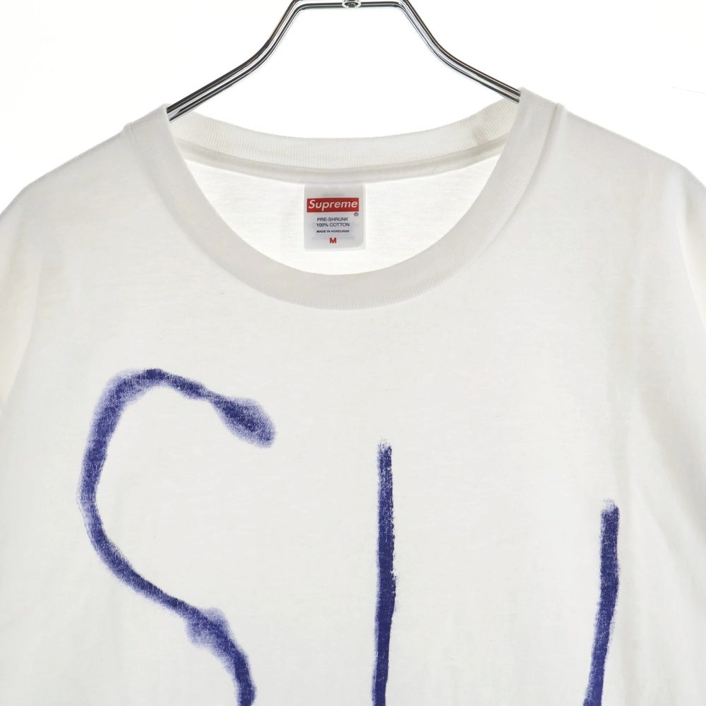 SUPREME(シュプリーム) 25SS Logo Painted Tee ロゴ ペイントTシャツ 半袖 カットソー ホワイト