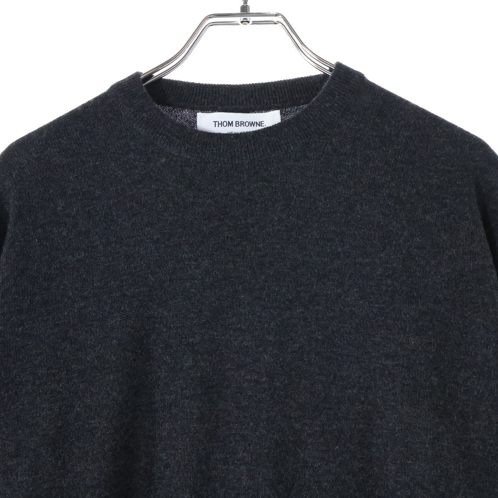 THOM BROWNE(トムブラウン) クラシック カシミヤ 4BAR プルオーバーニット グレー