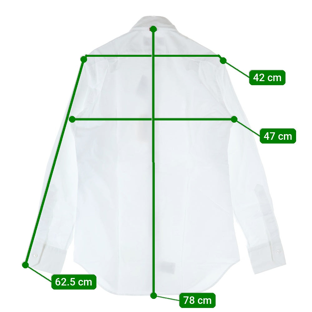 THOM BROWNE(トムブラウン) クラシック ロングスリーブシャツ 長袖シャツ ホワイト