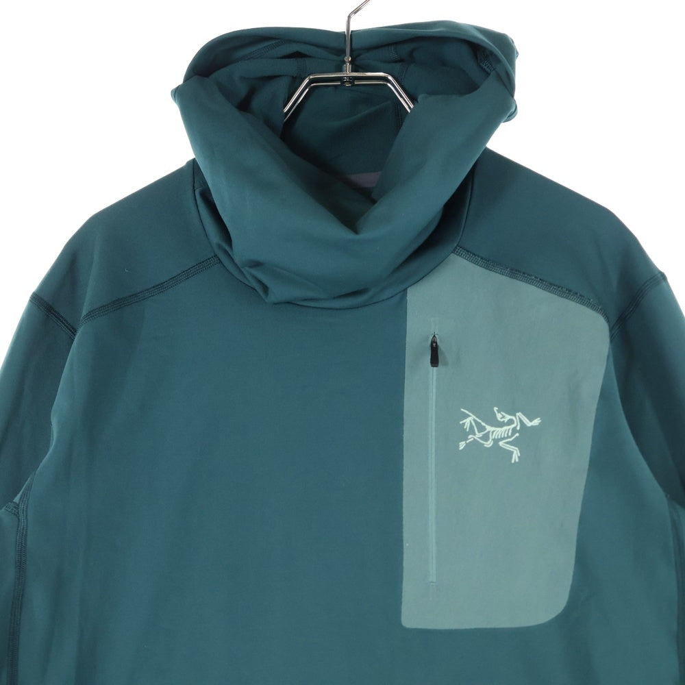 ARC'TERYX(アークテリクス) Rho LT Hoody ローLTフーディ プルオーバーパーカー 長袖 ストレッチ ロゴ グリーン X000005849