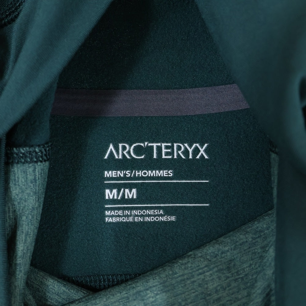ARC'TERYX(アークテリクス) Rho LT Hoody ローLTフーディ プルオーバーパーカー 長袖 ストレッチ ロゴ グリーン X000005849