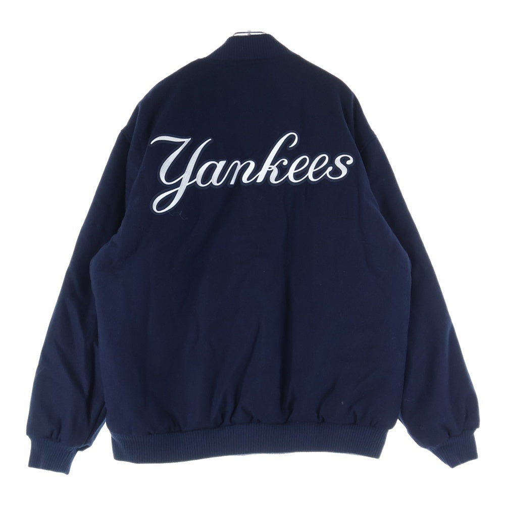 JH Design(ジェイエイチデザイン) New York Yankees Reversible Wool Jacket ニューヨークヤンキース リバーシブル ジャケット ネイビー