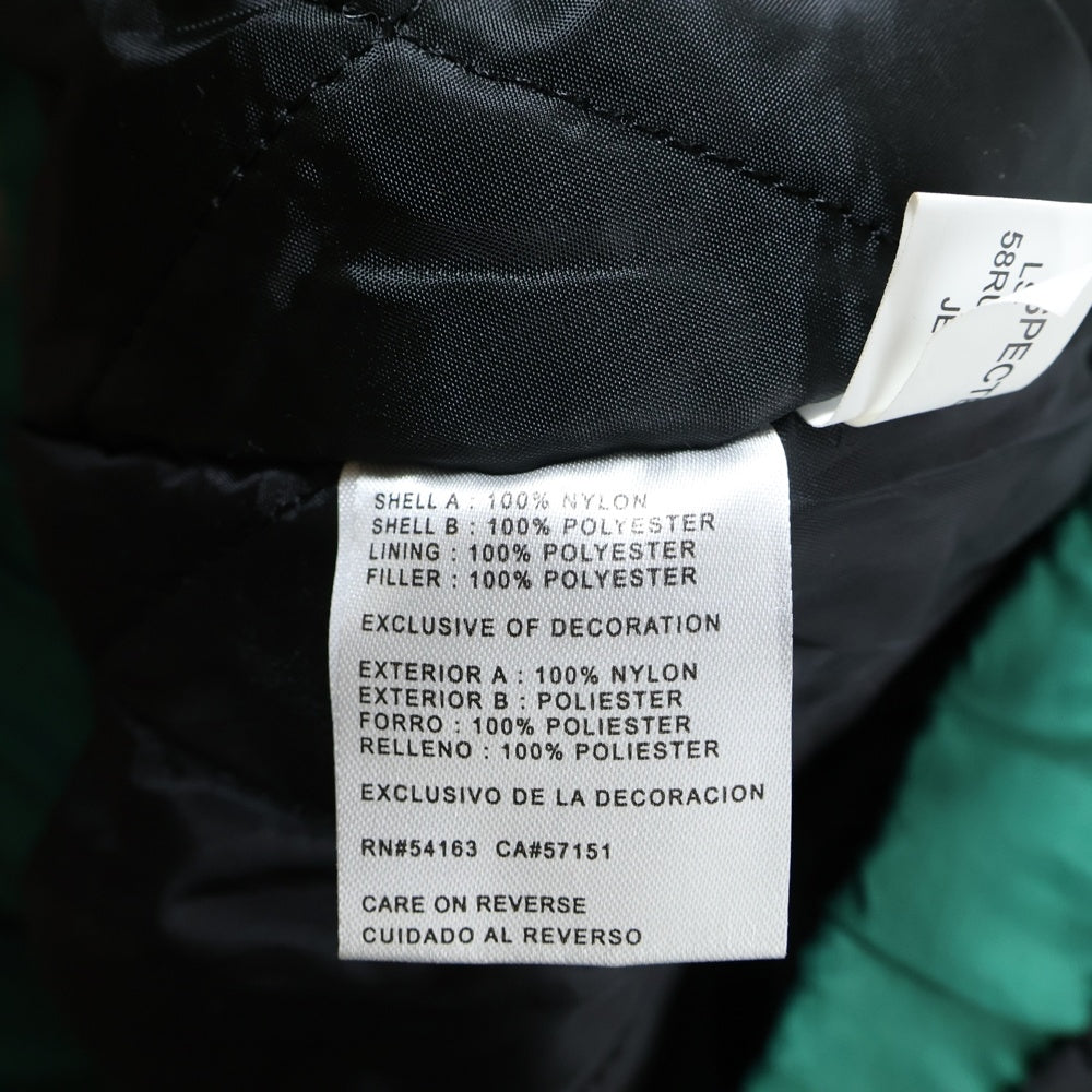STARTER(スターター) New York Jets Padded Anorak Jacket ニューヨーク ジェッツ ナイロン アノラック ジャケット グリーン/ブラック