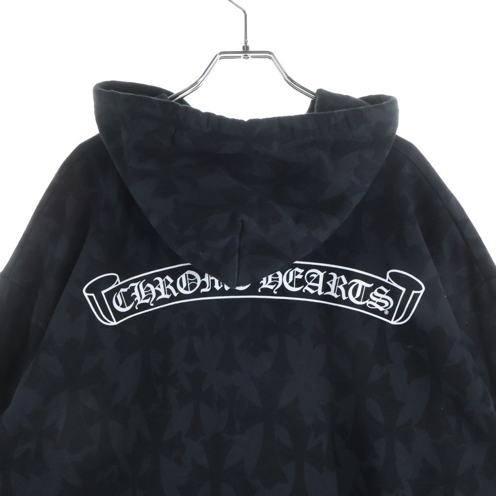 CHROME HEARTS(クロムハーツ) SWTSHRT HD ZIP セメタリークロス総柄