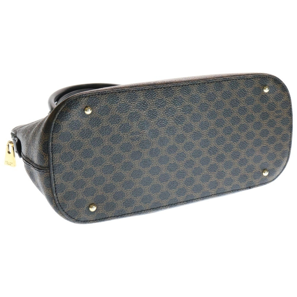 CELINE(セリーヌ) マカダム柄 ハンドバッグ コーティングキャンバス 手提げ ブラウン レディース