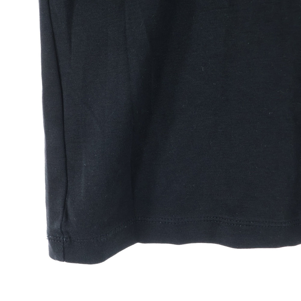 lucien pellat-finet(ルシアンペラフィネ) バックスカルビーズ クルーネック半袖Tシャツ カットソー ブラック