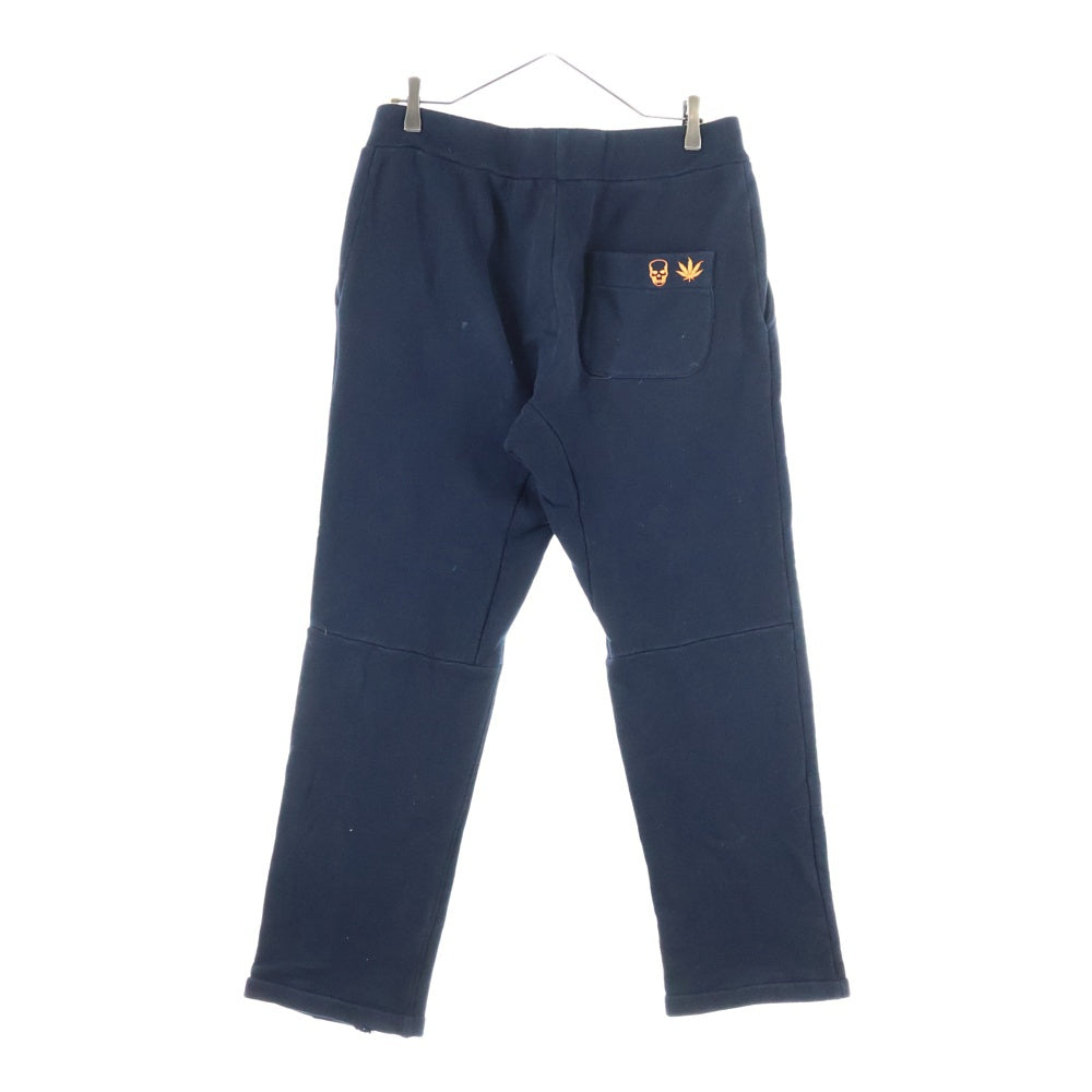 lucien pellat-finet(ルシアンペラフィネ) BROOKLYN ブルックリン スター刺繍 スウェットパンツ ブラック