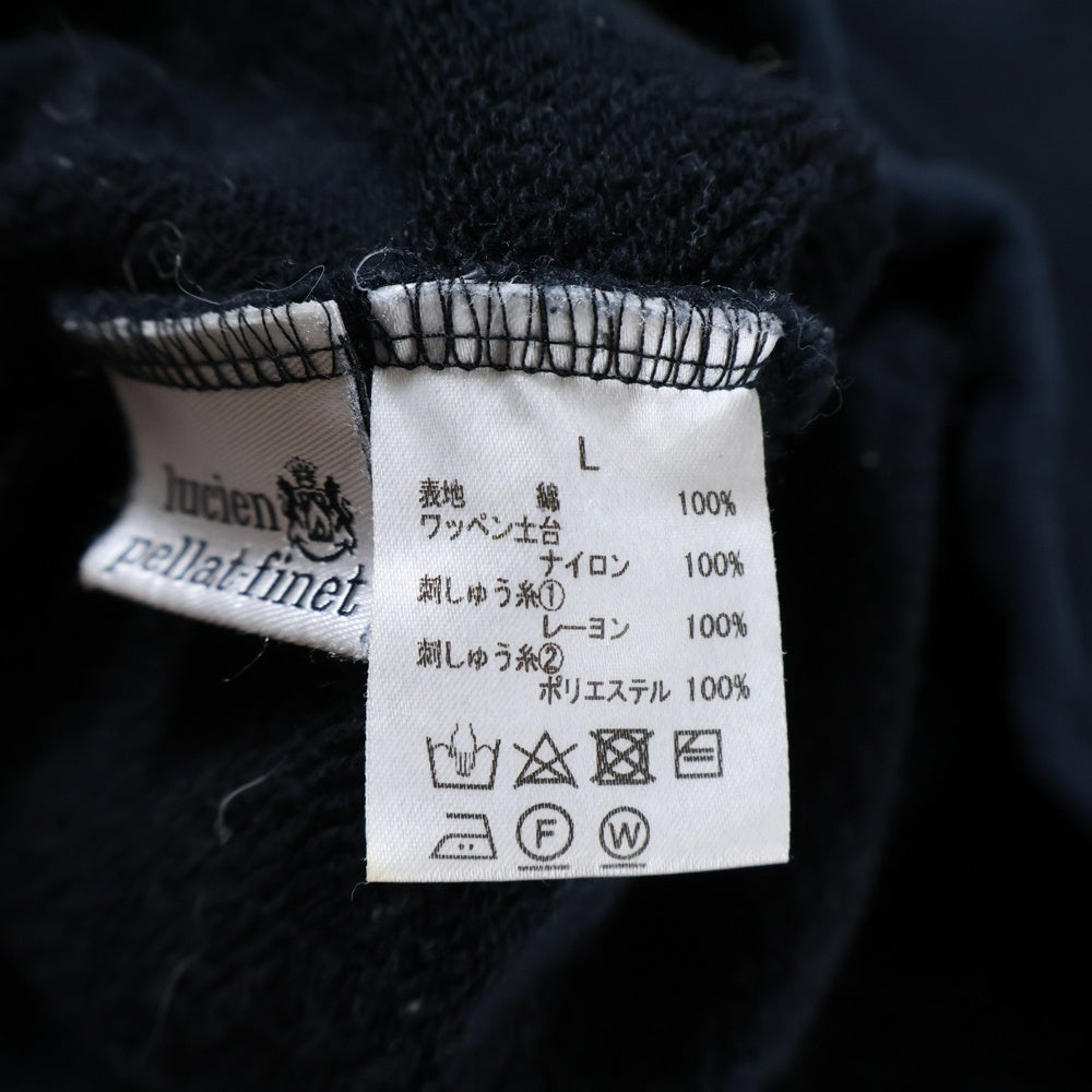 lucien pellat-finet(ルシアンペラフィネ) BROOKLYN ブルックリン スター刺繍 スウェットパンツ ブラック