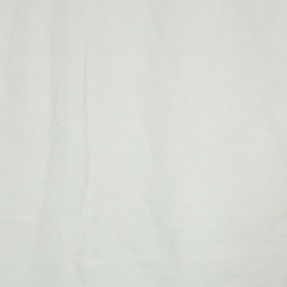 lucien pellat-finet(ルシアンペラフィネ) バックスカル スター プリント クルーネック半袖Tシャツ カットソー ホワイト