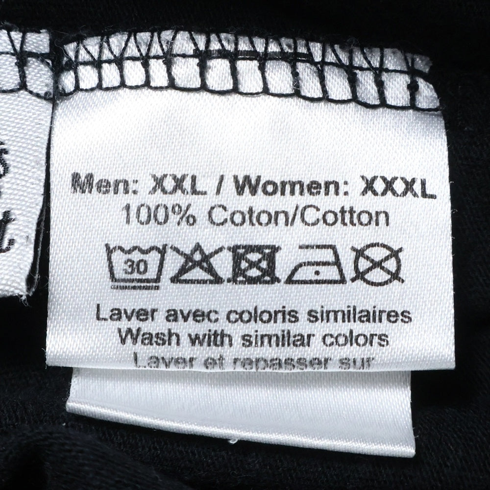 lucien pellat-finet(ルシアンペラフィネ) スカルプリント クルーネック半袖Tシャツ カットソー ブラック