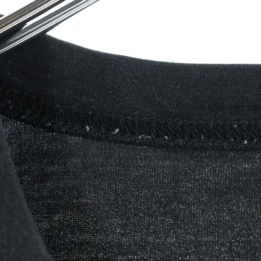 lucien pellat-finet(ルシアンペラフィネ) バックスカルプリント クルーネック半袖Tシャツ カットソー ブラック