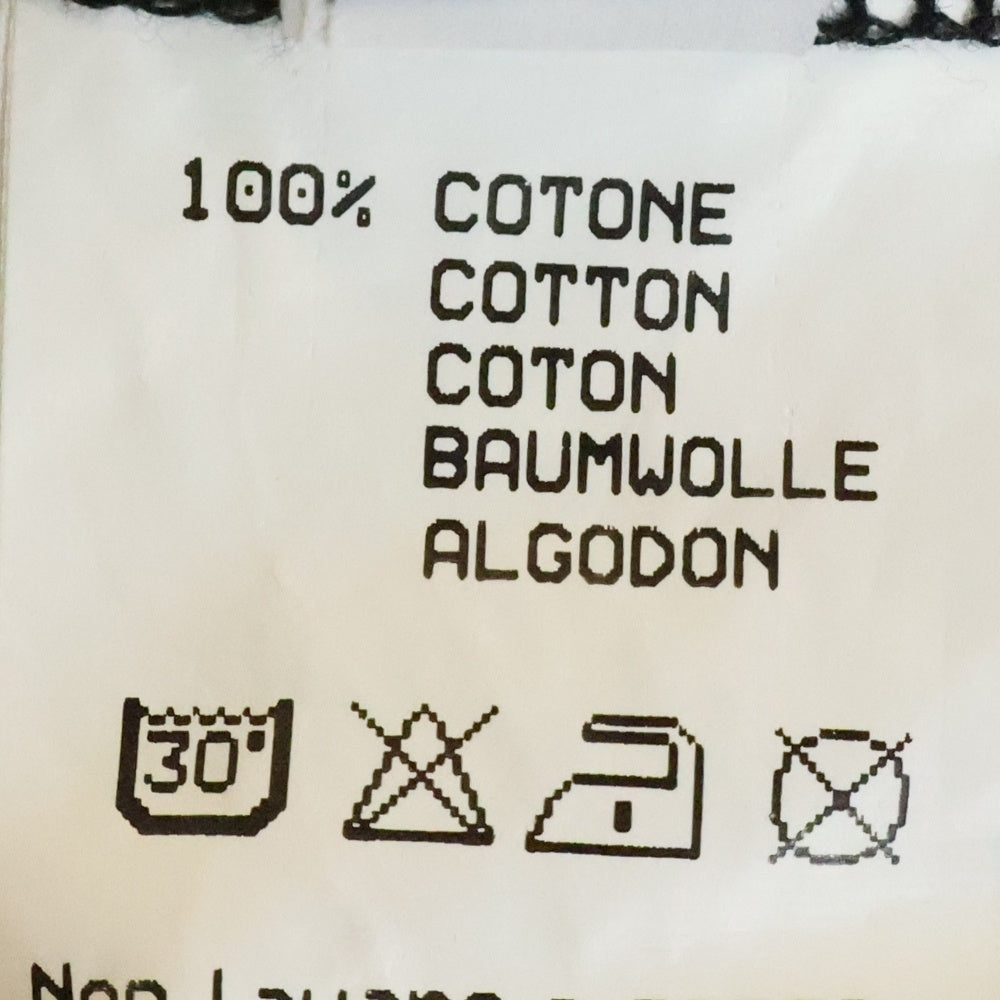 lucien pellat-finet(ルシアンペラフィネ) ラインストーン ビーズ スカル カットオフ 半袖Tシャツ カットソー ブラック