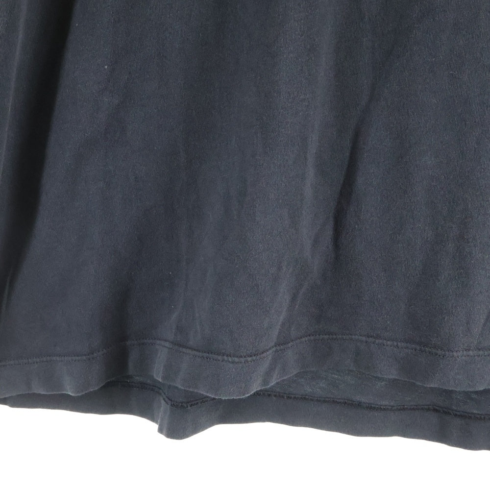 lucien pellat-finet(ルシアンペラフィネ) スカルプリント クルーネック半袖Tシャツ カットソー ブラック