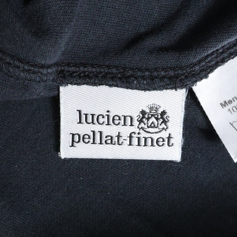 lucien pellat-finet(ルシアンペラフィネ) スカルプリント クルーネック半袖Tシャツ カットソー ブラック